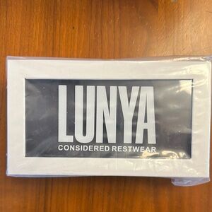 Brand new Lunya weighted face mask in grey